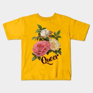 Queer Vintage Floral Kids T-Shirt